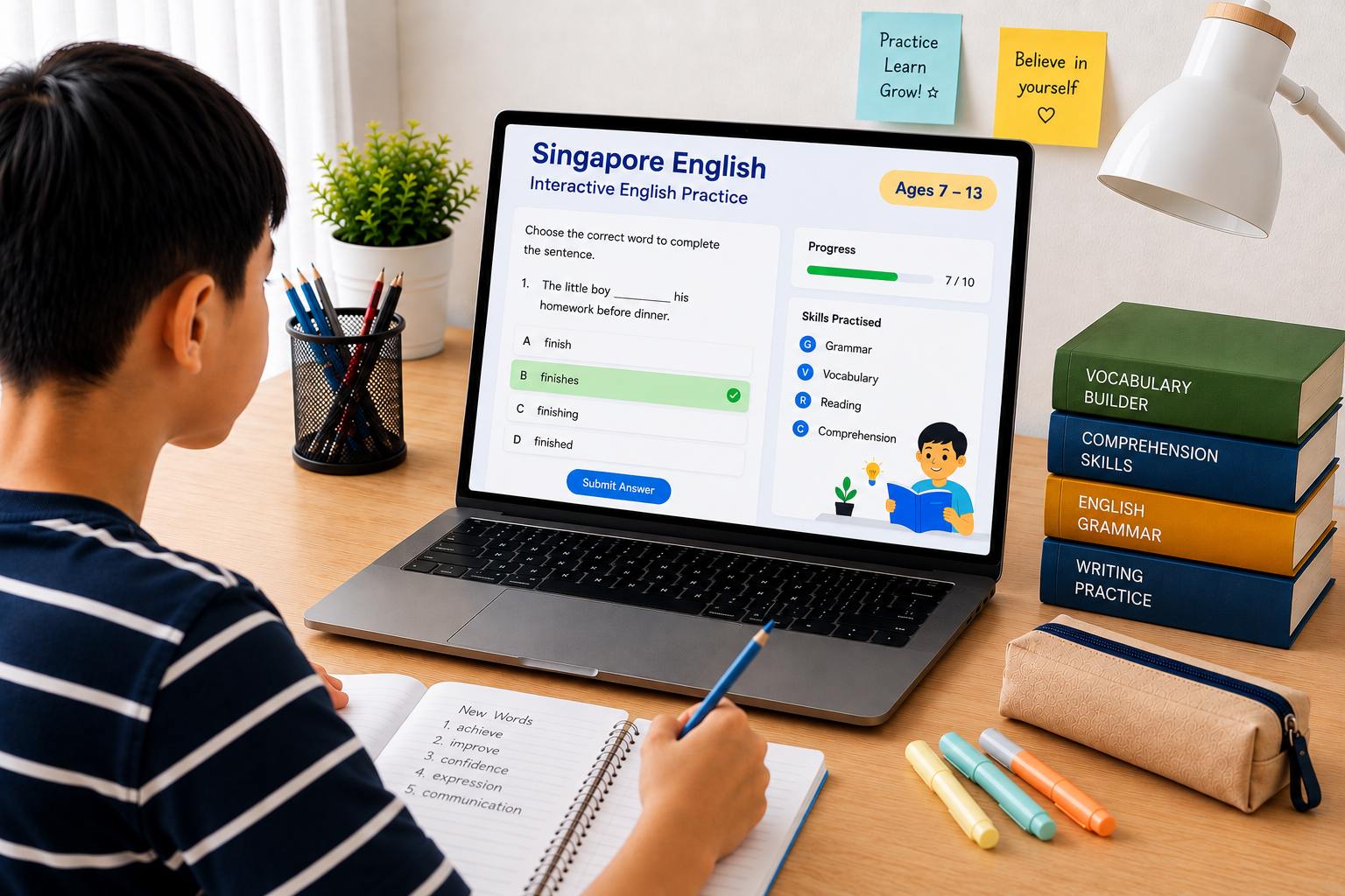 Evan Jayne Online Singapore English Class